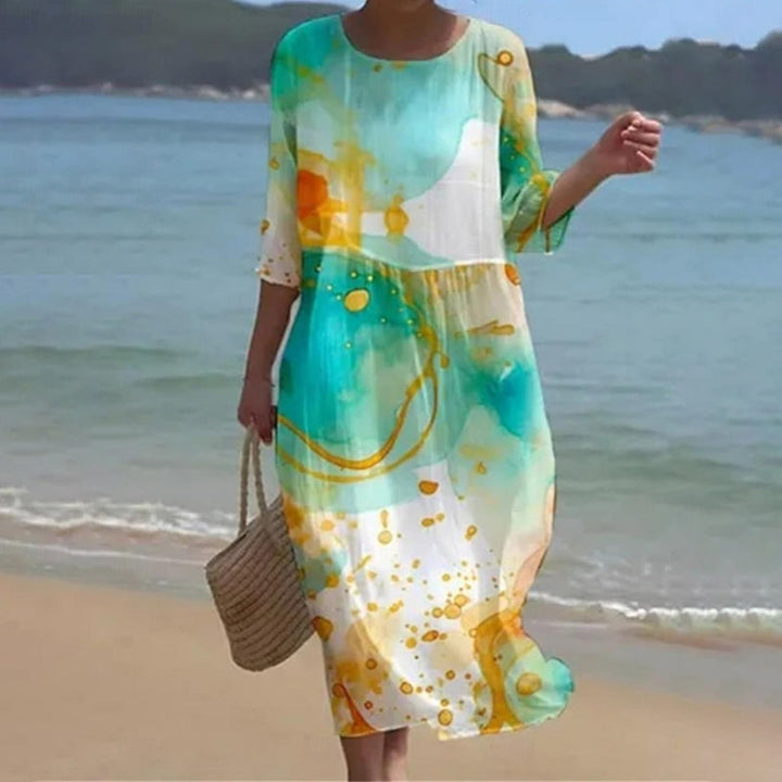 Annalisa™ | Elegant and Comfortable Floral Dress for Sunny Days